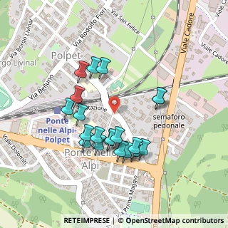 Mappa Via Stazione, 32014 Ponte Nelle Alpi BL, Italia (0.2055)