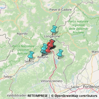 Mappa Viale Stazione, 32014 Ponte Nelle Alpi BL, Italia (5.44636)