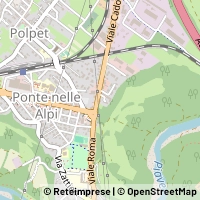 Mapa Ponte nelle Alpi