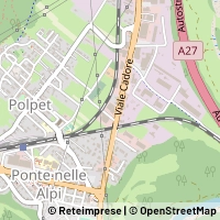 Karta Ponte nelle Alpi
