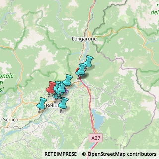 Mappa Viale Cadore, 32014 Belluno BL, Italia (5.41727)