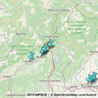 Mappa Viale Cadore, 32014 Belluno BL, Italia (17.81818)