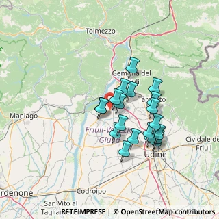 Mappa Via Nazionale, 33030 Majano UD, Italia (11.279)