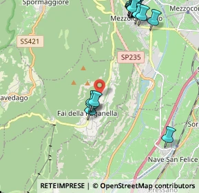 Mappa Via dell' Artigianato, 38010 Fai della Paganella TN, Italia (2.7465)