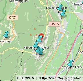 Mappa Via dell' Artigianato, 38010 Fai della Paganella TN, Italia (3.27688)