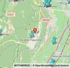 Mappa Via dell' Artigianato, 38010 Fai della Paganella TN, Italia (3.49231)