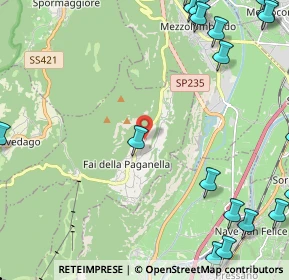 Mappa Via dell' Artigianato, 38010 Fai della Paganella TN, Italia (3.5125)