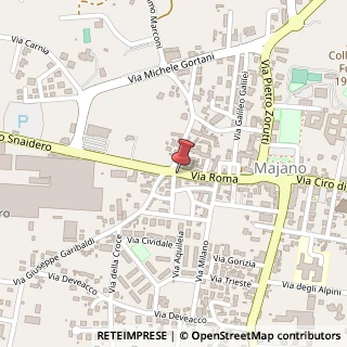 Mappa Via Roma, 81, 33030 Majano, Udine (Friuli-Venezia Giulia)