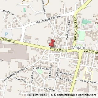 Mappa Via Roma, 77, 33030 Majano, Udine (Friuli-Venezia Giulia)