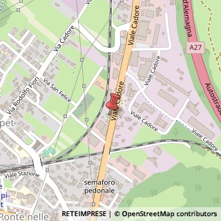 Mappa Viale Cadore, 52, 32014 Ponte nelle Alpi, Belluno (Veneto)