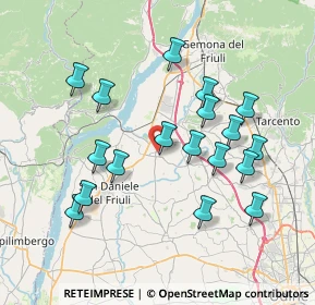 Mappa Via P. Zorutti, 33030 Majano UD, Italia (7.28444)