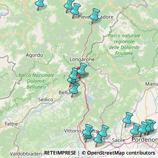 Mappa Via Cadore, 32014 Ponte nelle Alpi BL, Italia (24.57765)