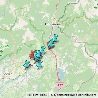 Mappa Via Cadore, 32014 Ponte nelle Alpi BL, Italia (5.34273)