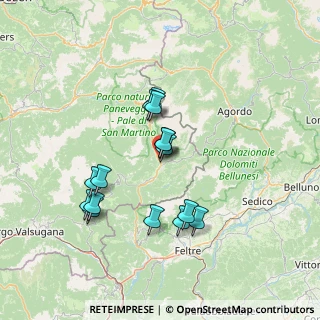 Mappa Via Rivetta, 38054 Siror TN, Italia (12.52667)