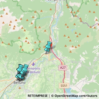 Mappa Via Cadore, 32010 Ponte Nelle Alpi BL, Italia (6.41105)