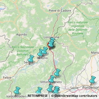 Mappa Via Cadore, 32010 Ponte Nelle Alpi BL, Italia (22.14938)