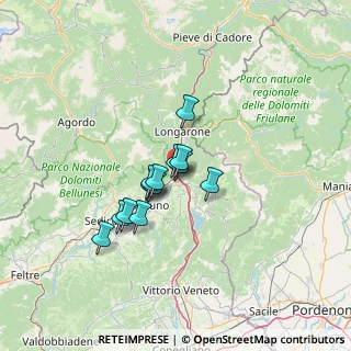 Mappa Via Cadore, 32010 Ponte Nelle Alpi BL, Italia (8.92923)