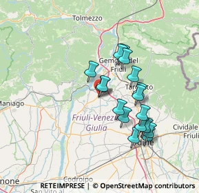 Mappa Via Michele Gortani, 33030 Majano UD, Italia (11.96118)