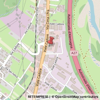Mappa Viale Cadore, 71, 32014 Ponte nelle Alpi, Belluno (Veneto)