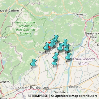 Mappa Via Toffoli, 33092 Fanna PN, Italia (8.34125)