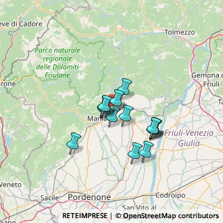 Mappa Via Toffoli, 33092 Fanna PN, Italia (9.92286)