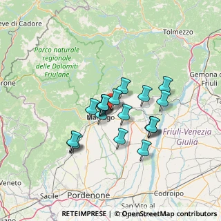 Mappa Via Toffoli, 33092 Fanna PN, Italia (10.349)