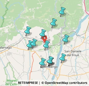 Mappa Via Giuseppe Garibaldi, 33090 Travesio PN, Italia (6.70308)