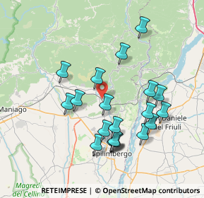 Mappa Via Giuseppe Garibaldi, 33090 Travesio PN, Italia (7.1005)