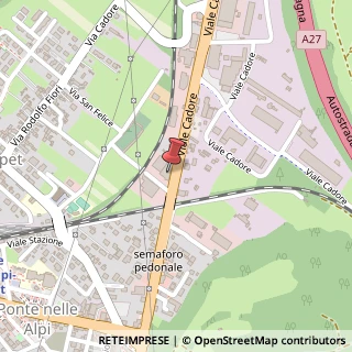 Mappa Viale Cadore, 44, 32014 Ponte nelle Alpi, Belluno (Veneto)