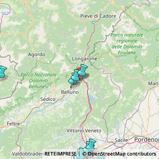 Mappa Via Borgo Livinal, 32014 Ponte Nelle Alpi BL, Italia (31.28714)
