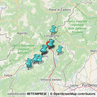 Mappa Via Borgo Livinal, 32014 Ponte Nelle Alpi BL, Italia (9.24429)