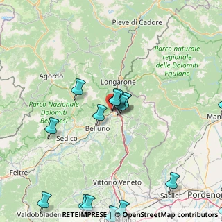 Mappa Via Borgo Livinal, 32014 Ponte Nelle Alpi BL, Italia (22.584)