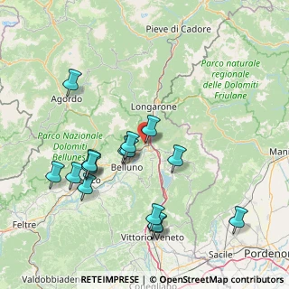 Mappa Via Borgo Livinal, 32014 Ponte Nelle Alpi BL, Italia (16.18125)