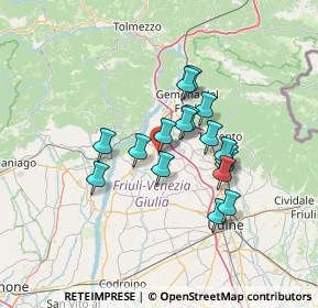 Mappa Via Zumino, 33030 Majano UD, Italia (10.44176)