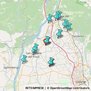Mappa Via delle Tavelle Lunghe, 33030 Majano UD, Italia (6.95733)