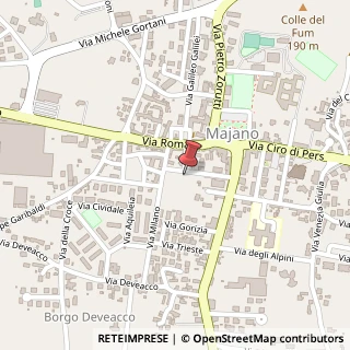 Mappa Via delle Tavelle Lunghe, 9, 33030 Majano, Udine (Friuli-Venezia Giulia)