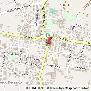 Mappa Via Udine,  3, 33030 Majano, Udine (Friuli-Venezia Giulia)