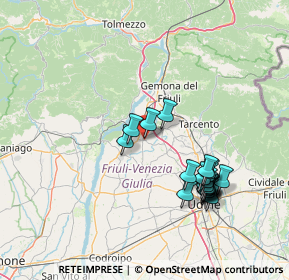 Mappa Via Ciro di Pers, 33030 Majano UD, Italia (14.6225)