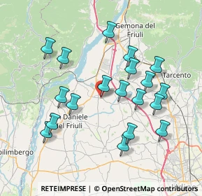 Mappa Via Ciro di Pers, 33030 Majano UD, Italia (7.30684)