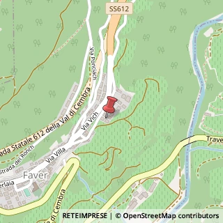 Mappa Via Costor, 7, 38030 Faver, Trento (Trentino-Alto Adige)