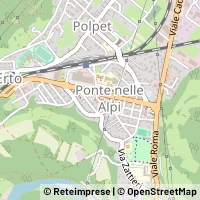 Map Ponte nelle Alpi