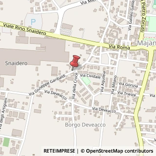 Mappa Via Giuseppe Garibaldi,  24, 33038 Majano, Udine (Friuli-Venezia Giulia)