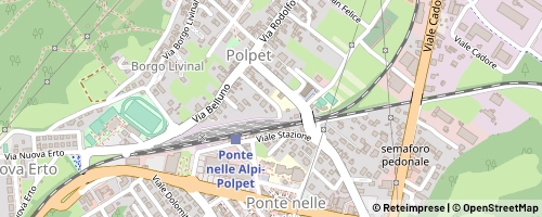 Mappa Ponte nelle Alpi