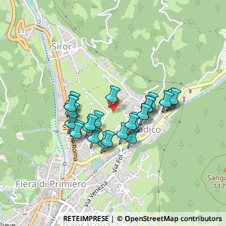 Mappa Via S. Giacomo, 38054 Tonadico TN, Italia (0.37778)