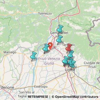 Mappa Via Giuseppe Garibaldi, 33030 Majano UD, Italia (12.21636)