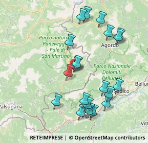 Mappa Piazzetta Marzollo, 38054 Tonadico TN, Italia (16.204)