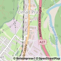 Mapa Ponte nelle Alpi