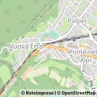 Térkép Ponte nelle Alpi