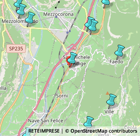 Mappa Via Don A. Tamanini, 38010 San Michele All'adige TN, Italia (3.02818)