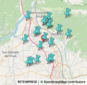 Mappa Vicolo della Cabina, 33010 Treppo Grande UD, Italia (6.3805)